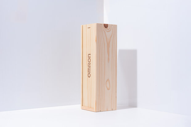 1-Vaks Wijnkist met Gravering en Fles Borga Millesimato Prosecco - Afbeelding 2